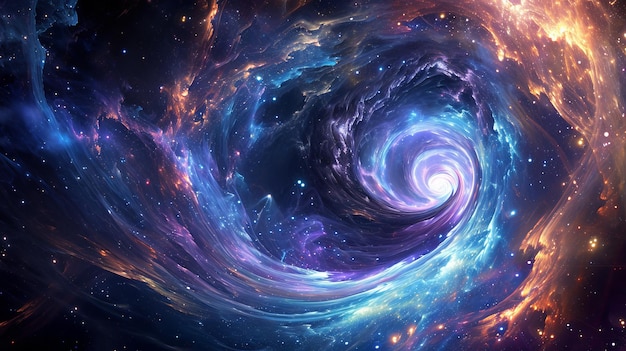 Una impresionante galaxia espiral con estrellas titilantes de fondo