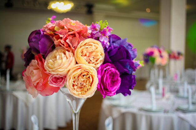 Impresionante y hermosa configuración de boda.