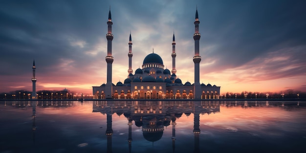 Impresionante y magnífica mezquita, un punto de referencia