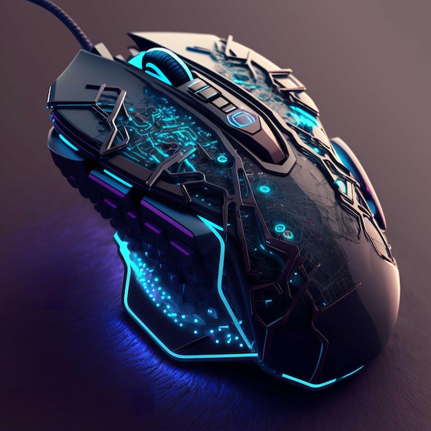 Impresionante mouse para juegos con luces