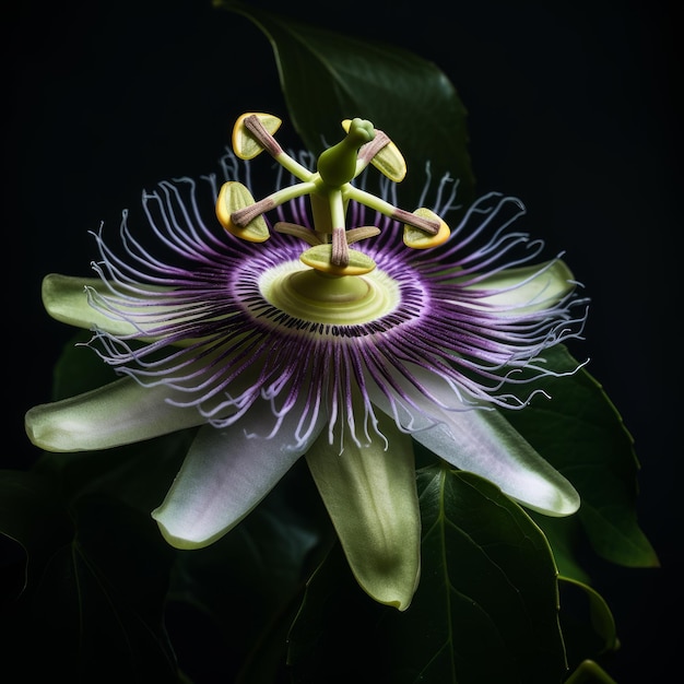 Impresionante Passionflower Una sesión de fotos de estudio de alta definición