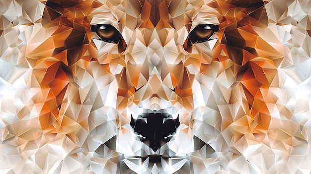 Foto una impresionante pintura digital de la cara de un león los colores cálidos y los detalles intrincados crean una sensación de majestad y poder