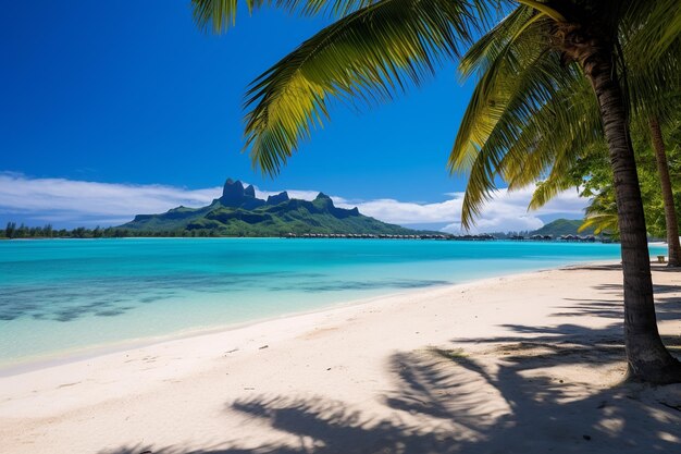 La impresionante playa de Bora Bora en el paraíso tropical