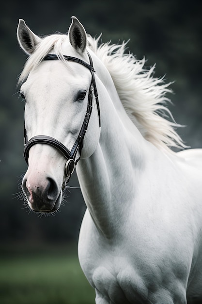 Impresionante retrato de caballo en medio de un impresionante paisaje natural