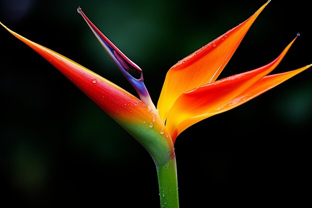 Foto la impresionante strelitzia, la reina del paraíso.