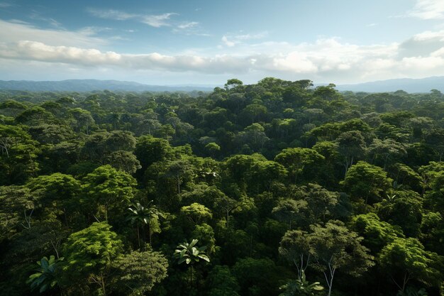 Una impresionante vista aérea de una exuberante lluvia tropical 00009 01