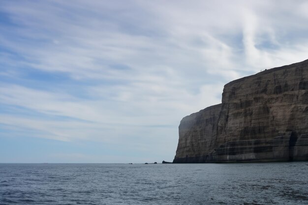 Impresionantes acantilados costeros Impresionantes acantilados del mar azul