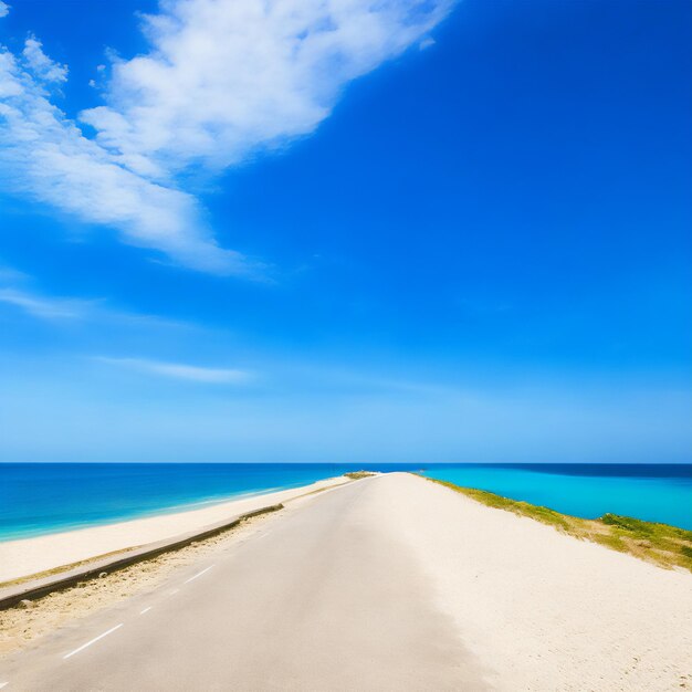 Foto impresionantes carreteras de la playa foto