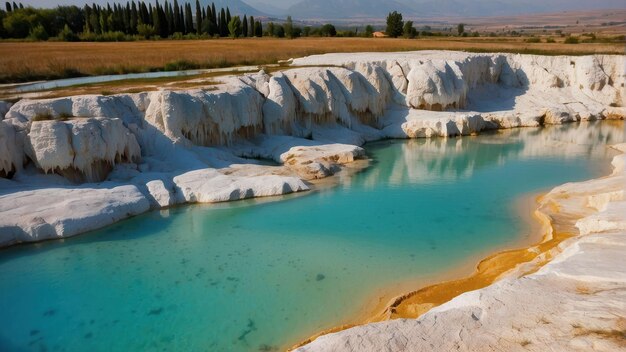 Las impresionantes piscinas termales y travertinos de Pamukkale