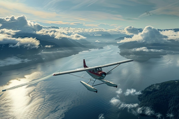 Impresionantes vistas aéreas desde un hidroavión