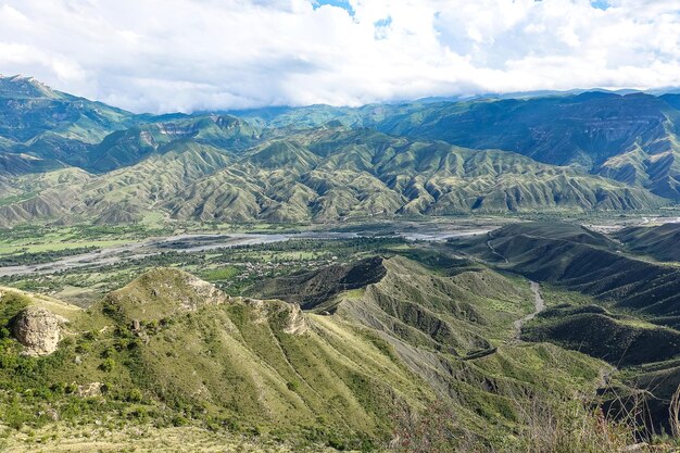 Impresionantes vistas a la montaña en Daguestán Cáucaso Rusia 2021