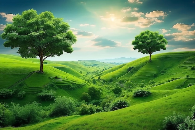 Impresionantes vistas verdes