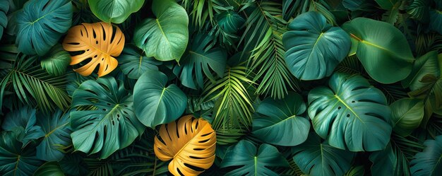 Foto impresiones botánicas de gran tamaño papel tapiz verde y exuberante de moda