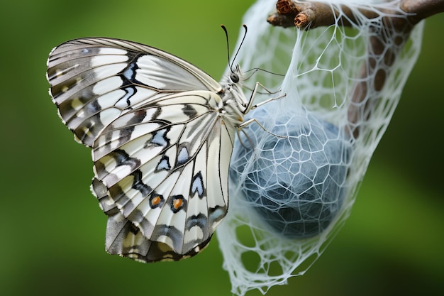 Foto impressionante close de um casulo de borboleta capturando a intrincada beleza em detalhes notáveis