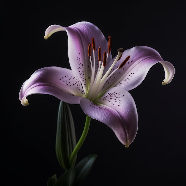 Impressionante flor de lírio uma beleza elegante capturada em alta definição