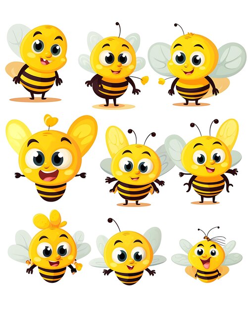 Foto impressões gratuitas de abelhas em dez formas