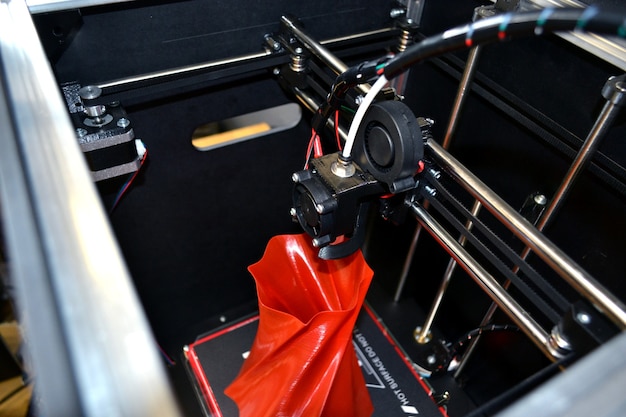 Impressora tridimensional automática d desempenha plástico
