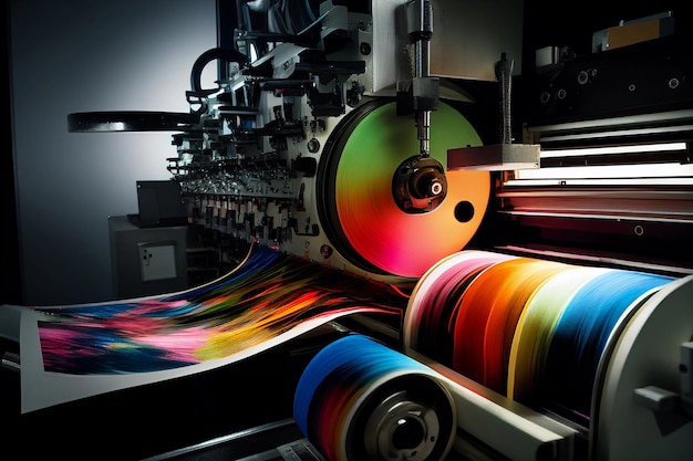 Impressoras de poligrafia e impressão AI Generated