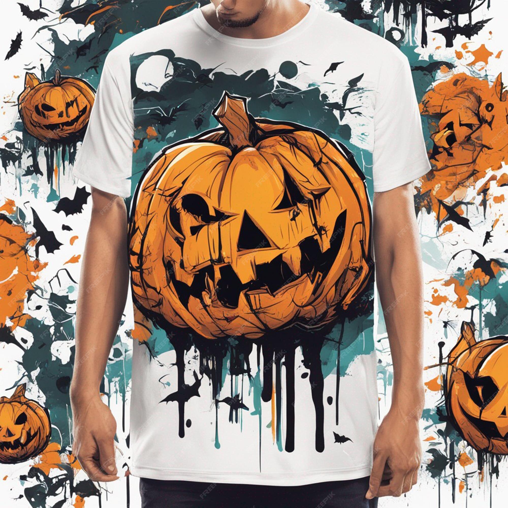 Design PNG E SVG De Crânio De Halloween Assustador Para Camisetas