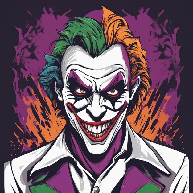 Imprimir design de camiseta legal do Coringa pronto