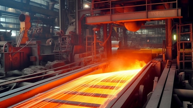 In China entsteht eine Stahlfabrik.