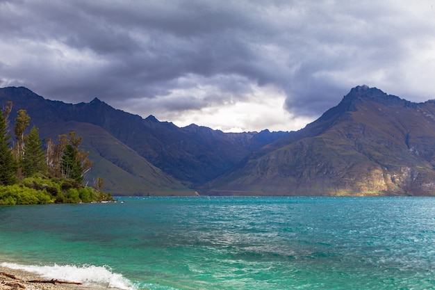 In der Nähe von Queenstown Wakatipu See Südinsel Neuseeland