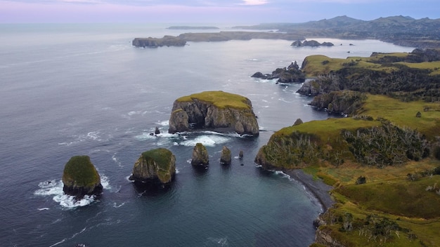 In der unbenannten Bucht auf der Insel Shikotan Kuril Islands