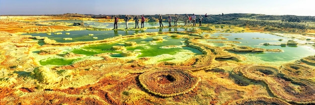 In die vulkanische Stätte von Dallol