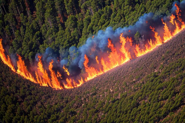 Incêndios florestais têm impactos ambientais significativos por geração de ai