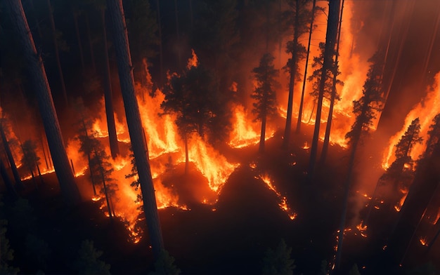 incendios forestales generados por IA
