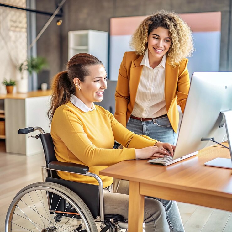 Foto inclusão e integração social da equipa de trabalho