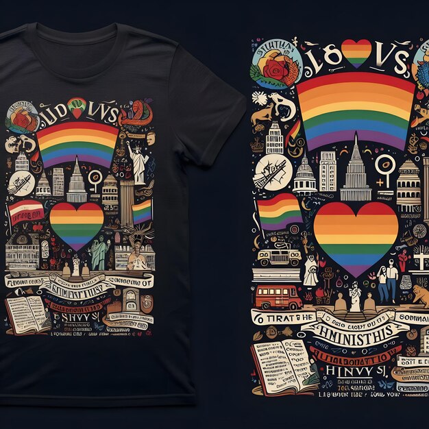 Inclusive LGBTQ Diversity Representação vibrante de identidade de amor e orgulho Microstock Image