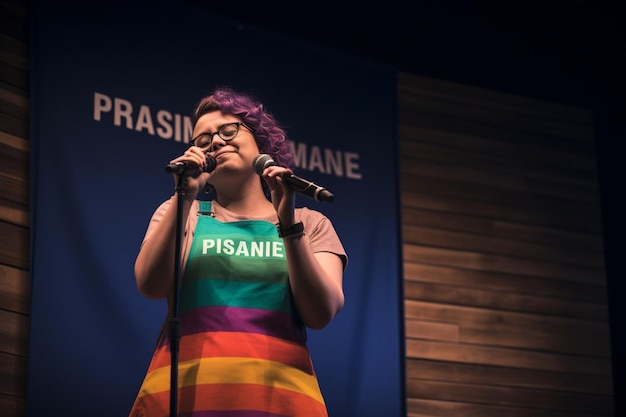 Inclusive Pride poetry slam com poetas Generative ai