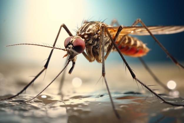 Foto inconveniente mosquito macro inseto gerar ai