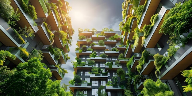 Incorporar el diseño verde de la biotecnología en la arquitectura urbana sostenible para hacer frente al cambio climático y la superpoblación Concepto Diseño verde de la Biotecnología Arquitectura urbana sostenible Cambio climático