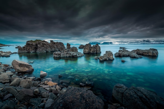 Increíble y atractiva playa de Islandia