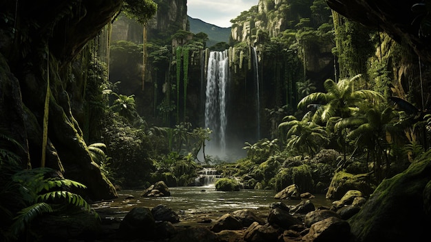 increíble bosque lluvioso HD papel tapiz imagen fotográfica