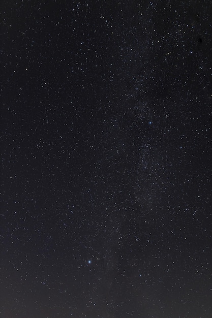 Increíble cielo nocturno con estrellas en el campo Hermoso cielo estrellado Galaxia de la Vía Láctea