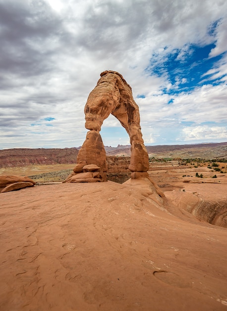 Increíble erosión de la roca, Delicate Arch