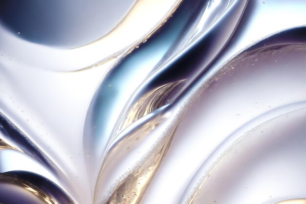 Un increíble fondo plateadoSilver Symphony The Shimmering Liquid Elegance Generative AI