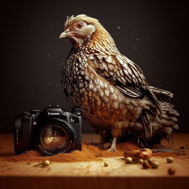 Foto increíble fotografía de comida de arroz y pollo