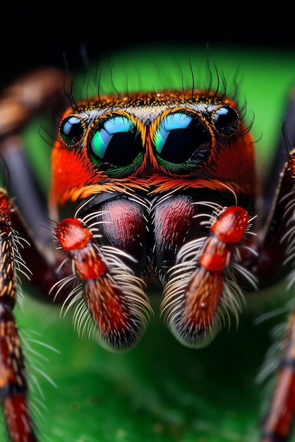 Increíble fotografía macro de araña generada por la IA