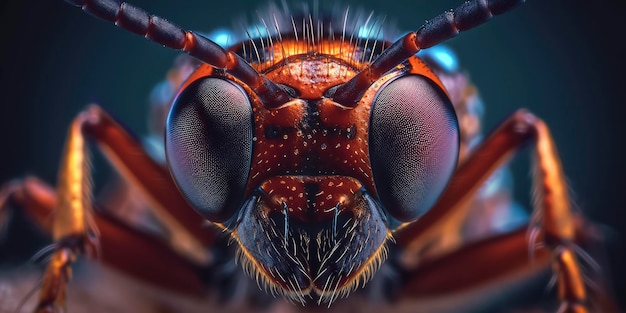 Increíble fotografía macro de un insecto de cerca