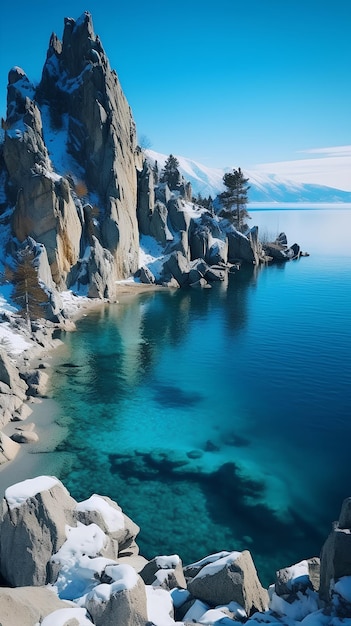 El increíble lago Baikal con una belleza impresionante