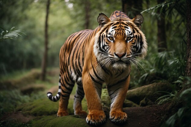 El increíble tigre de Bengala en la naturaleza