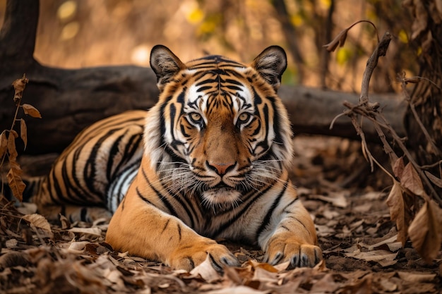 El increíble tigre en la naturaleza