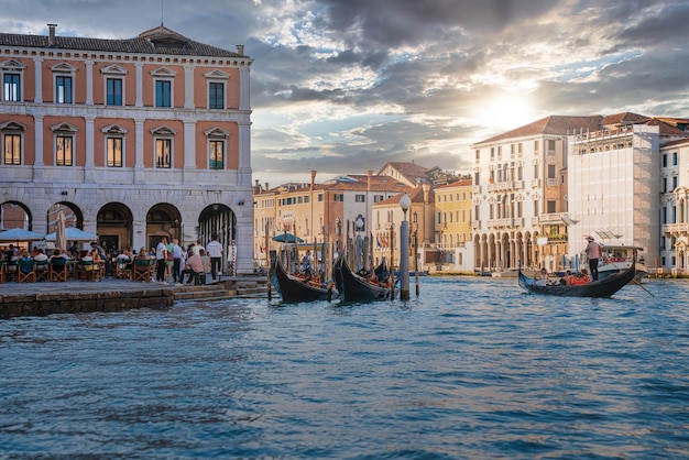 Increíble vista de la hermosa Venecia Italia