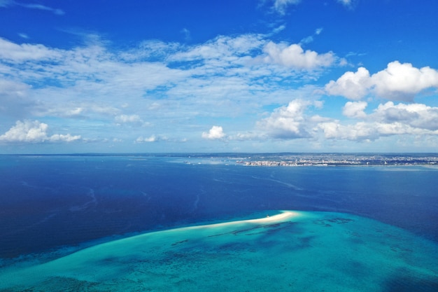 Increíble vista de pájaro en Zanzibar