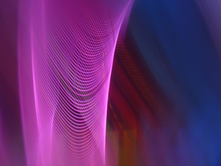 Foto increíbles capas de luz inspiración visual concepto científico de tecnología energética del futuro