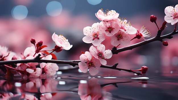 las increíbles flores de sakura rosas foto